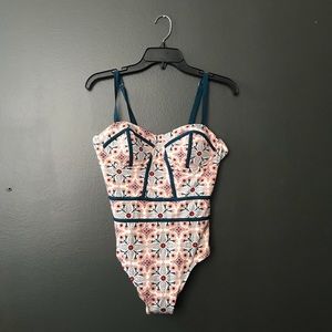 Colorful, bloom swimsuit
